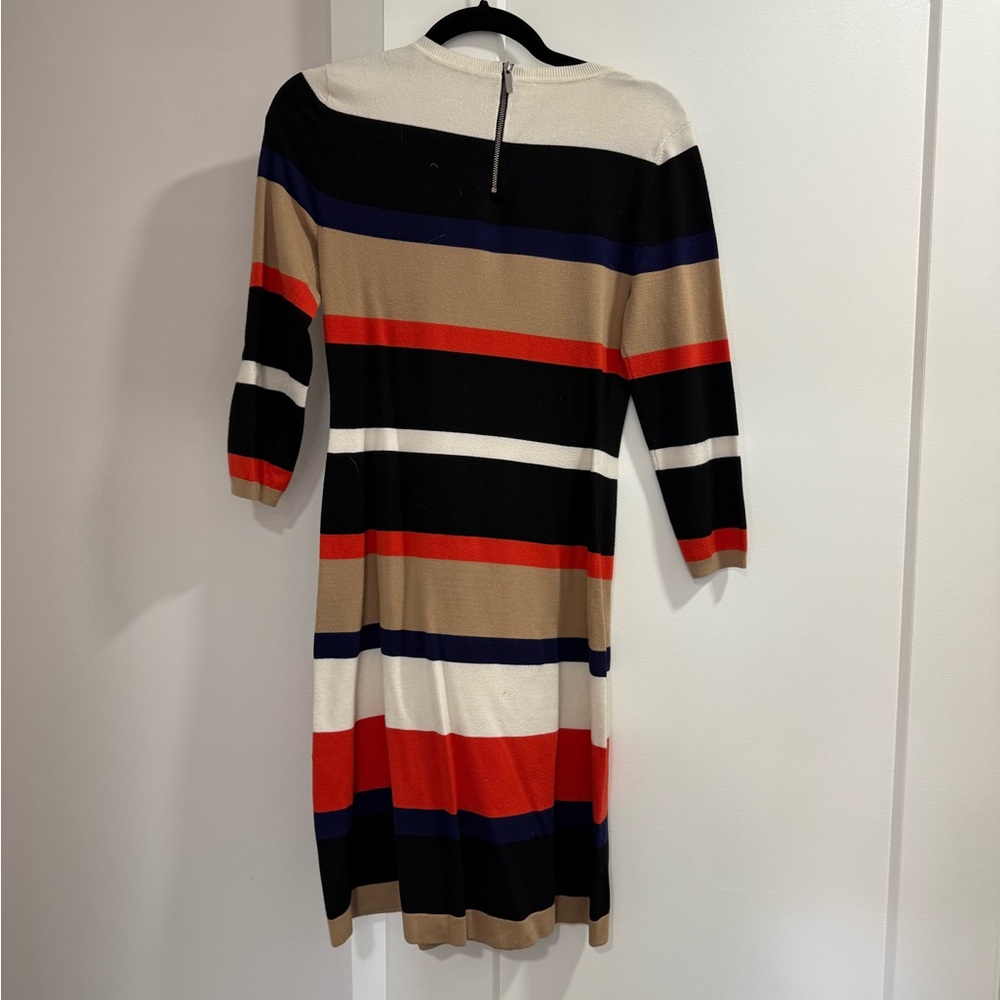 Karen Millen Colorful Striped Long Sleeve Dress